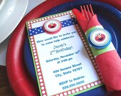 NEW Elmo Birthday Personalized Invite, Custom Party Invitations - Set of 12
