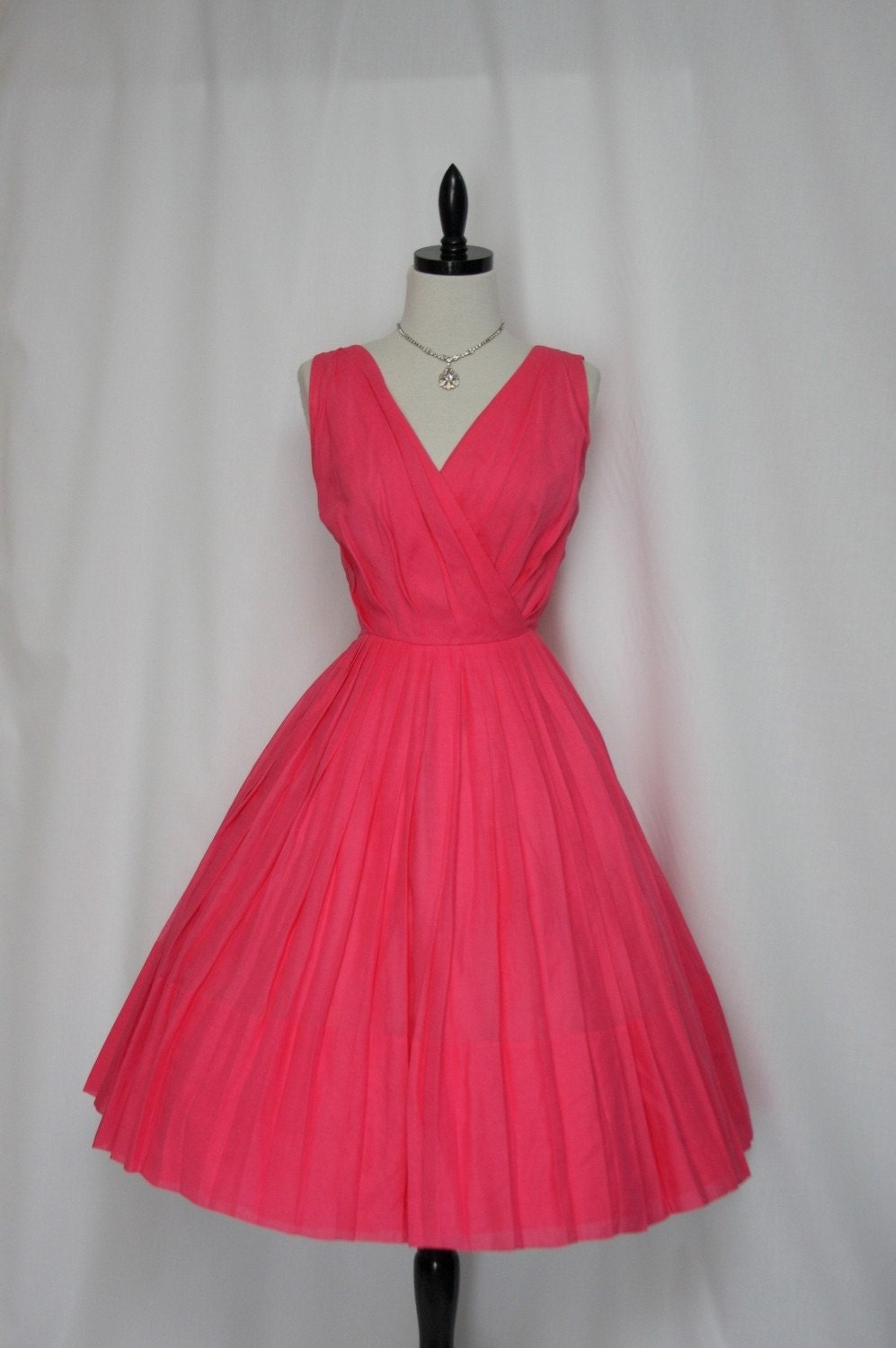 1950's Vintage Designer Honeysuckle Full Skirt Spring Party Frock