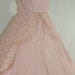 OH HOLD...............1950's Vintage Dress - Pastel Pink Lace Tulle and Sequins Cupcake Dream Summer Wedding Frock