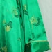 1950's Vintage Coat - Fabulous Silk Emerald Green Asian Rayon Long Jacket