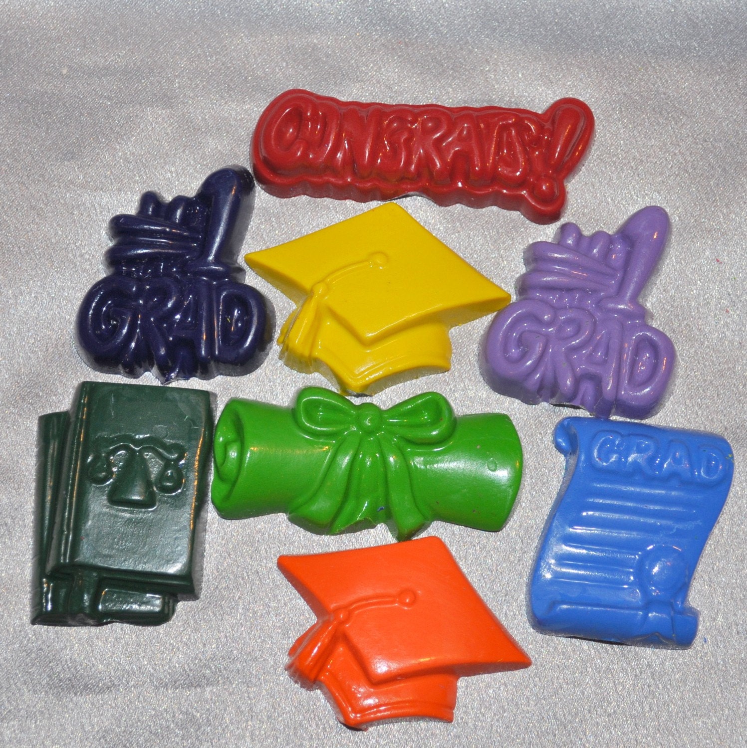 Recycled Crayons Graduation Shaped Total of 8. Il_170x135