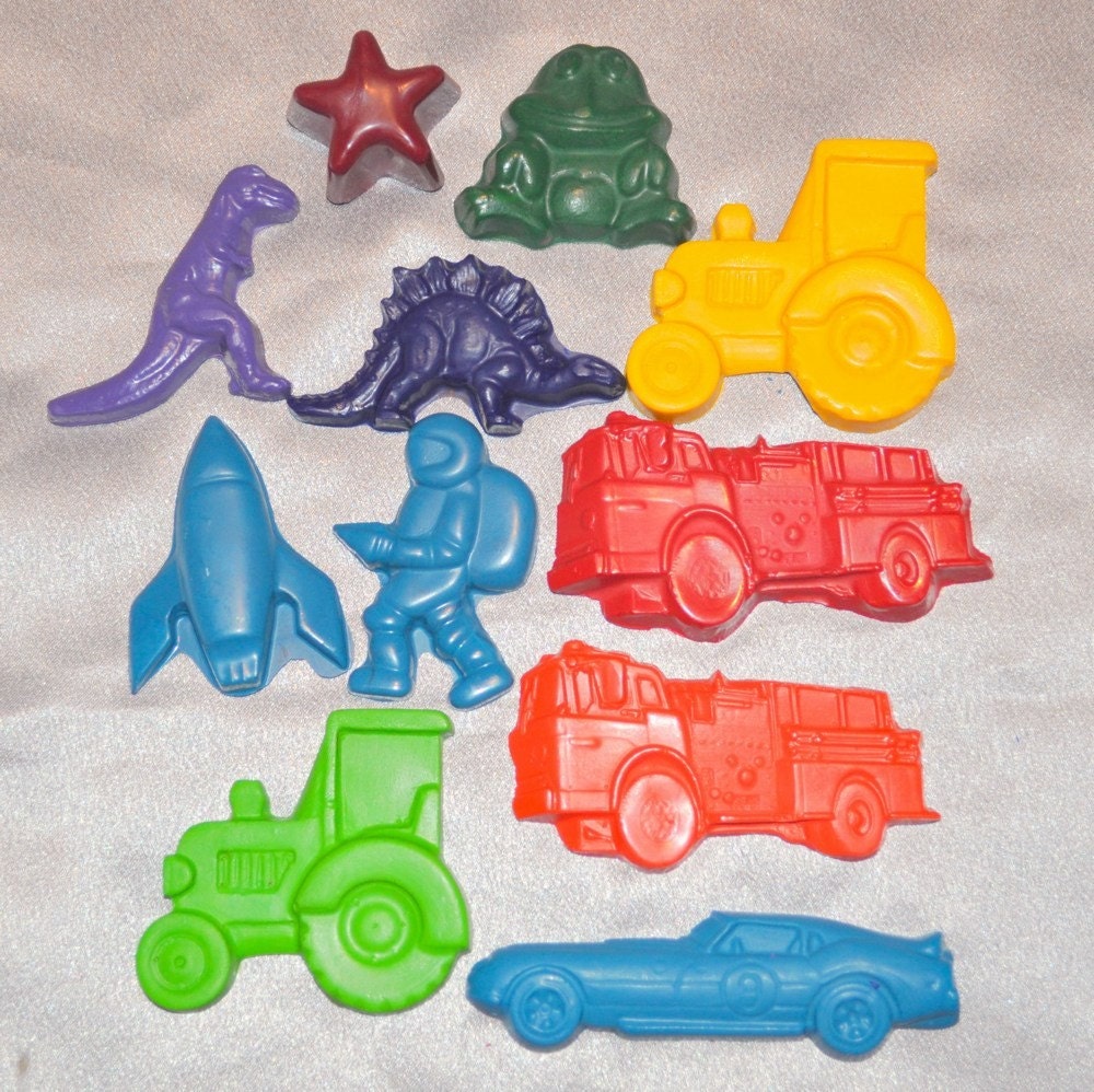 Recycled Crayons Boy Set Total of 11 Crayons Il_570xn