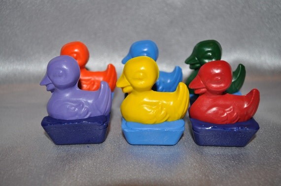Recycled Crayons Ducks in a Pound Total of 6. Il_570xn