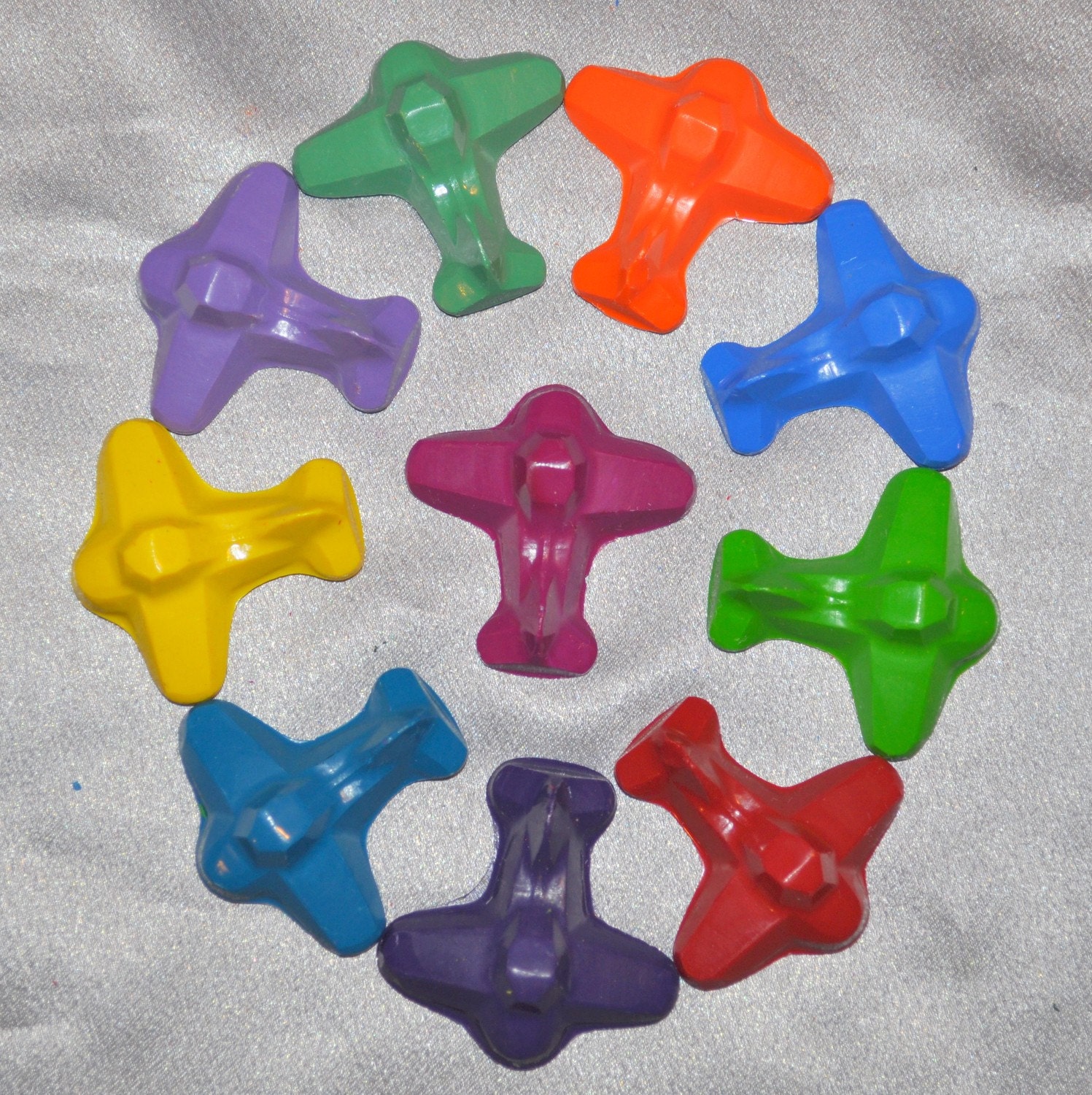 Recycled Crayons Airplane Shaped - Total of 20. Il_570xn