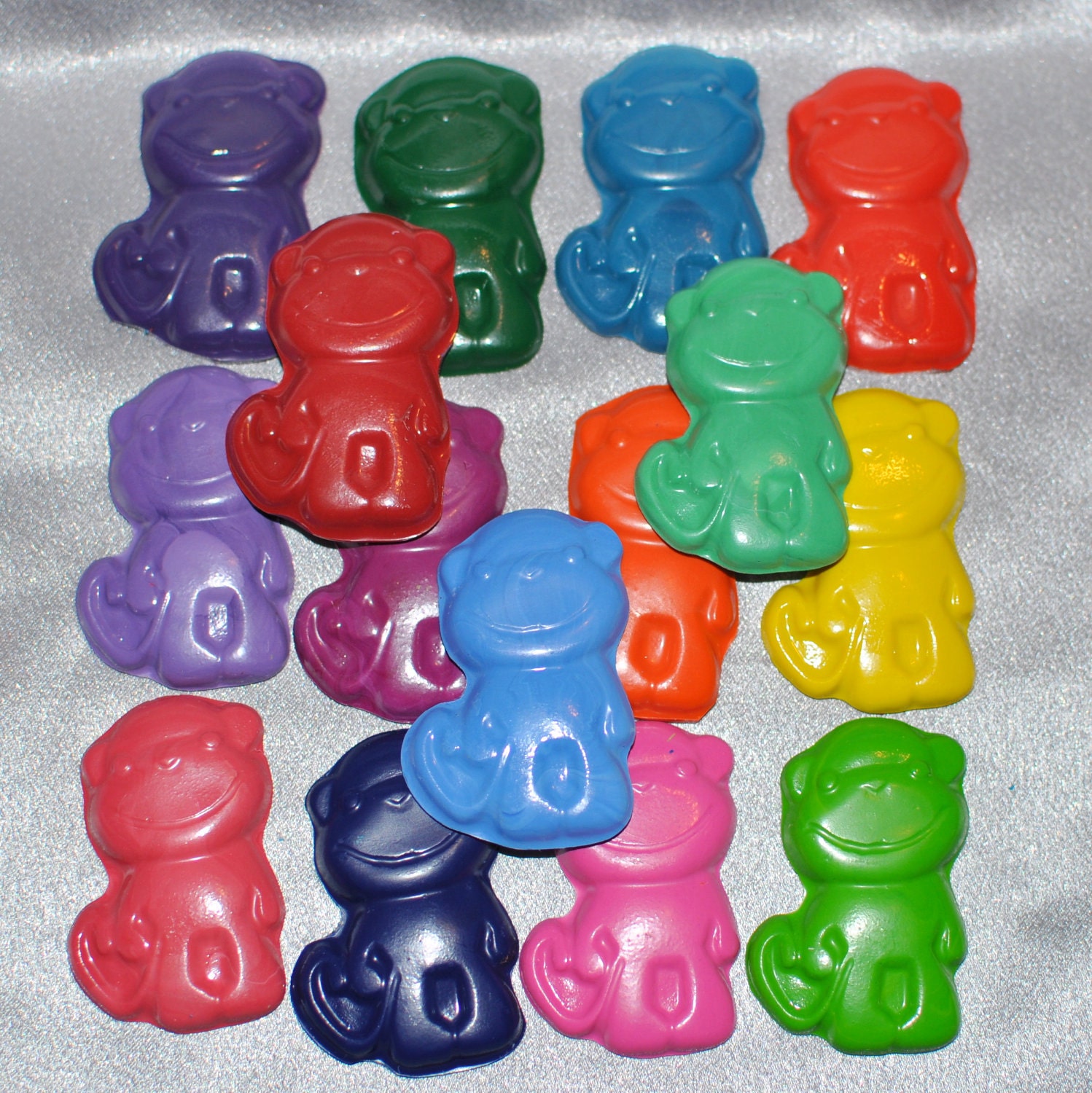 Recycled Crayons Monkey Shaped Total of 15 Crayons Il_570xn