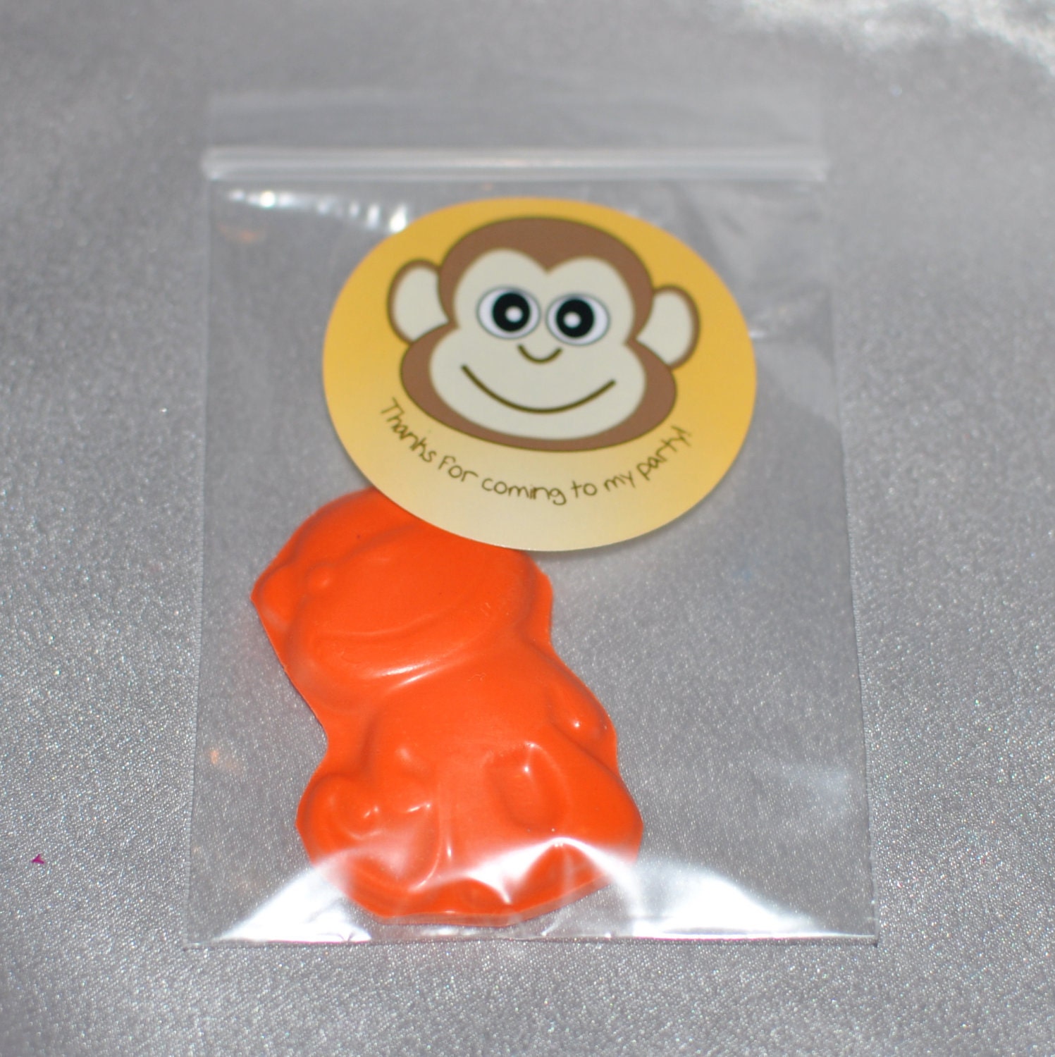 Recycled Crayons And Stickers /20 Monkey Stickers and 20 Monkey Crayons Il_570xn
