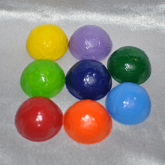 Recycled Crayons Soccer Ball Shaped Total of 8 Crayons Il_570xn