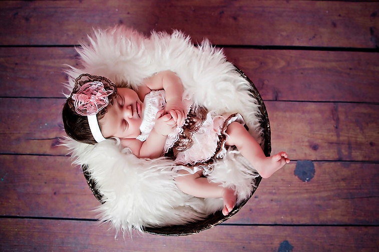 Multi colored pink petti romper lace bubble