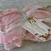 Ruffle Blanket pink and white multi color