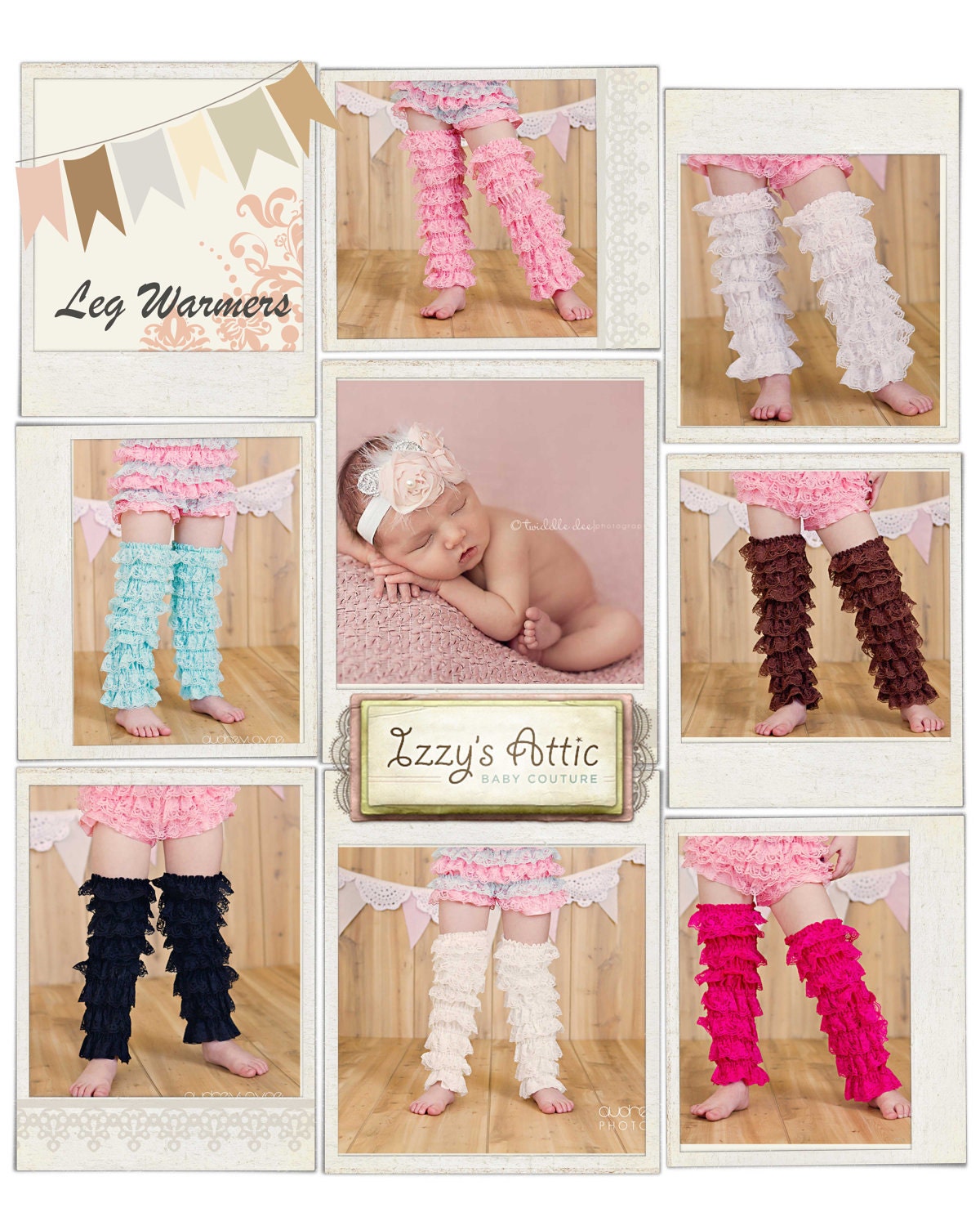 Lace petti leg warmers