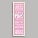 Audrey Hepburn "I Believe" Print - Pale Pink Background (11.75x36 inches)