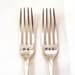 Custom Hand Stamped Vintage MR and MRS forks Goozeberry Hill - perfect wedding present / gift - As featured in BRIDES magazine