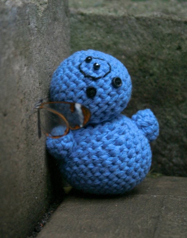 Hand-Crocheted Watchmen Plushie - Dr. Manhattan