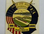 1964 Sault Ste Marie Michigan Soo Locks Water Decal