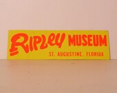 ripley's museum florida vintage bumper sticker