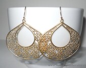 Lacey Dangle Earrings in Gold - Modern Dainty Perfect Gift - morganprather