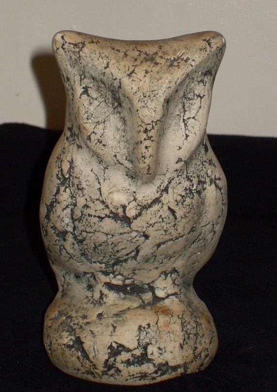 STAN MT ST HELENS ASH POTTERY OWL by GrandmaFliesABroom on Etsy