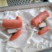 Coral Cufflinks from Japan in Original Box
