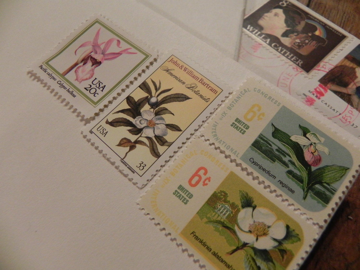 Unused Vintage Classic Floral Themed Postage - 65 Cent Packs, Pre-Sorted