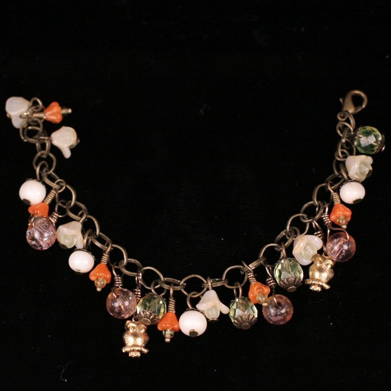 Hoo Dat owl charm bracelet
