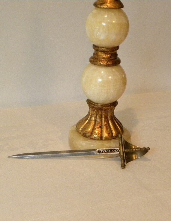 Vintage Toledo Mini Sword Letter Opener by RedRubyRetro on Etsy