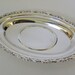 Vintage Silver tray -- Oval tray for Gravy Boat, serving or vanity