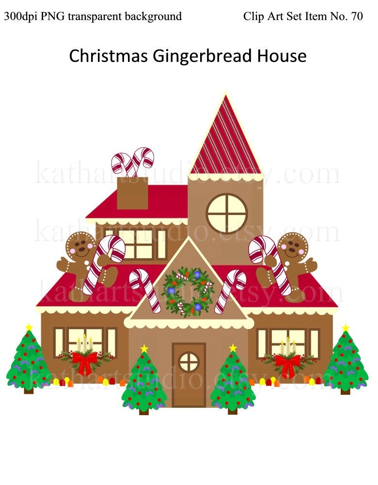 christmas clip art gingerbread house - photo #21