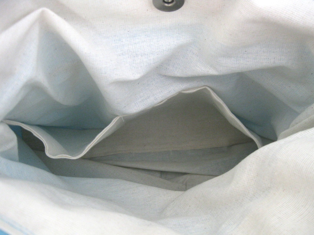 Light Blue Bag-Purse-tote-Blue-Everyday Bag-Double Straps