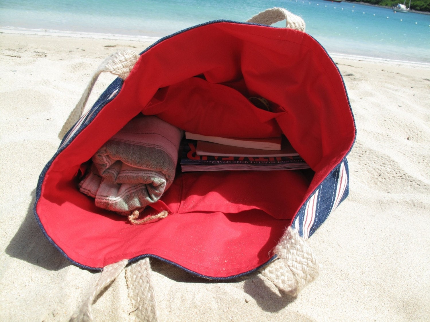 CUSTOM - FOR CHRISTINA Anchor Beach Tote