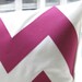 Chevron Pillow in Fuchsia