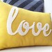 Yellow Love PIllow - Home and Living / Decor and Housewares