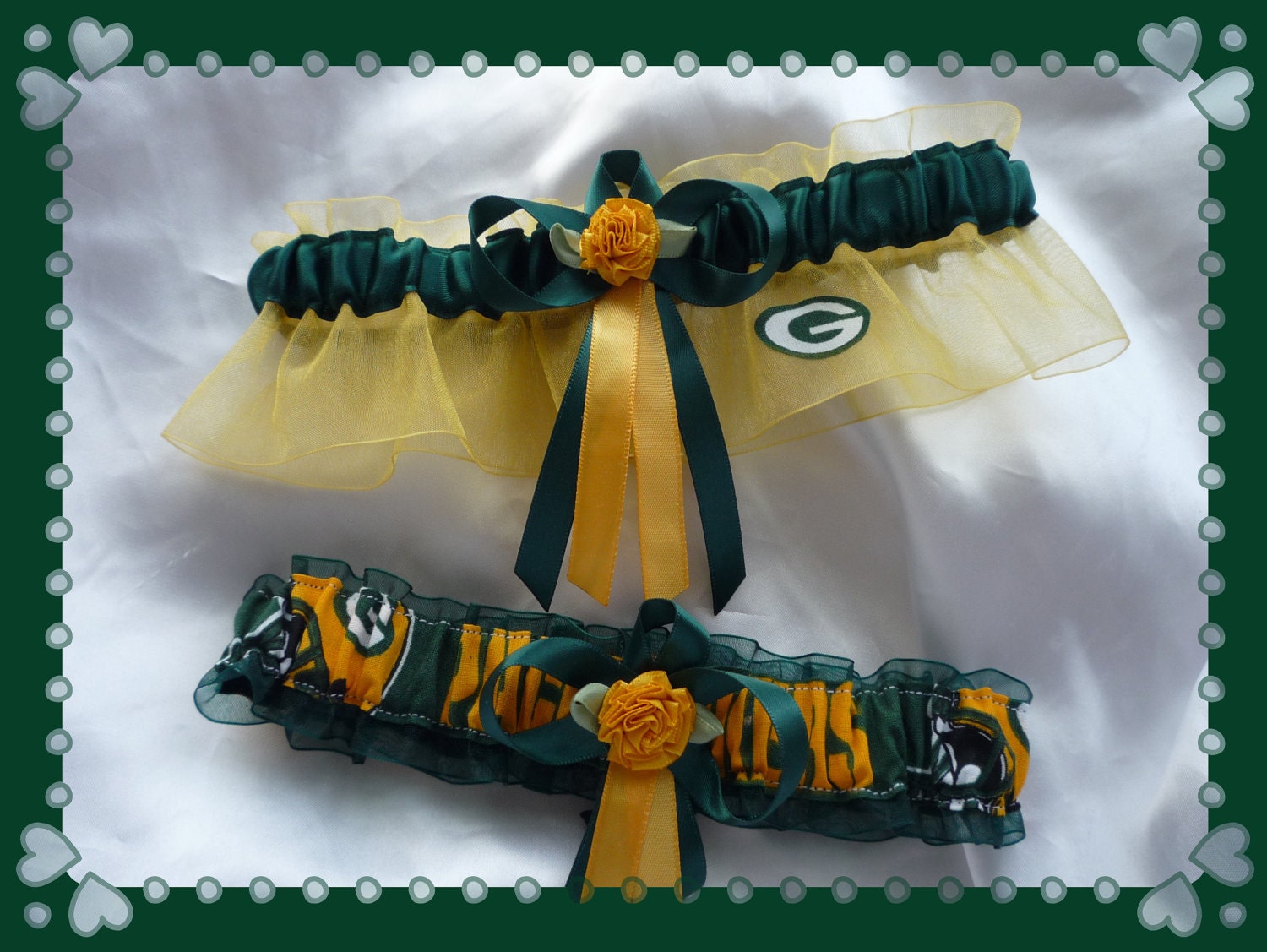 Green Bay PACKERS Wedding Garter Combo