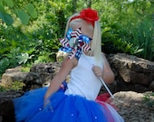 American Girl Flag Tutu sizes newborn 0-6m, 6-12m, 12-24m, 2t-3t, 4t-5t, 5-6, 7
