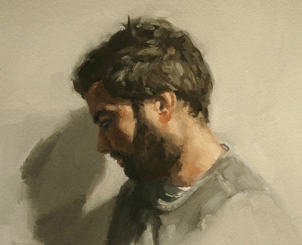 Kai, Fine Art Print of Oil Painting Portrait