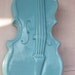 Reserved for Carolina Aguilar - Shabby Chic Light Blue Violin and Lute Wall Hanging