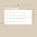 Dry Erase Wall Calendar with Memo - Vinyl Wall Decal