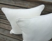 Cream pillow cover, plain pillow cover 20x20, cream pillow sham, decorative pillow cover, textured pillow cover