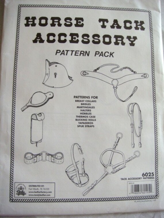 Horse Tack Accessory Pattern Package by Tandy by Kleymannscloset