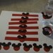 Mickey Mouse Bottled Water Wrap and Mickey ears for party favors or invitations