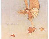 Jigsaw Puzzle, wood, wooden, personalized, figurals, words, 140 pieces, 8 x 10 inches - LEAF FAIRY