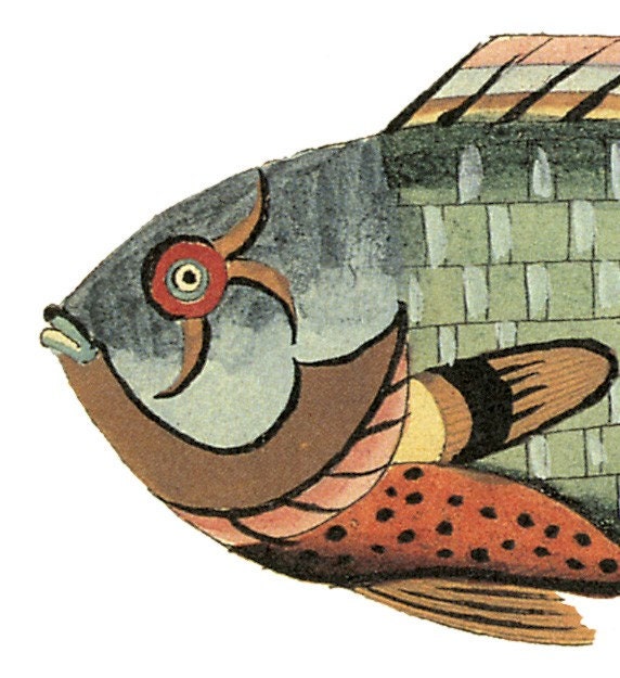 Jigsaw Puzzle, handcut, wood, wooden, figural, sculpted edge, 10.5 x 5 inches, 66 pieces - FANCY FISH 5