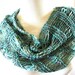 Turquoise Spirit Hand Knit Scarf