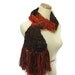 Sale Rustica Hand Knit Scarf Reds and Brown