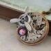 AVIATION aviator propeller steampunk vintage brass pocket watch movement necklace