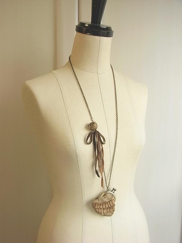 mini purse necklace - rou and hida