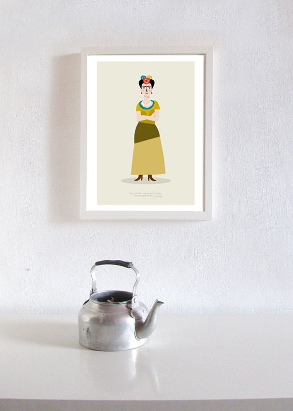 Frida Kahlo Print - 8x10 or A4