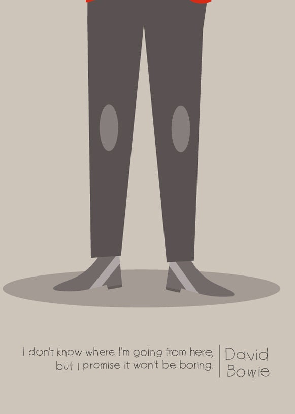 David Bowie Print - 8x10 or A4