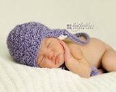 Plum Shell Hat - Newborn size Photography Prop