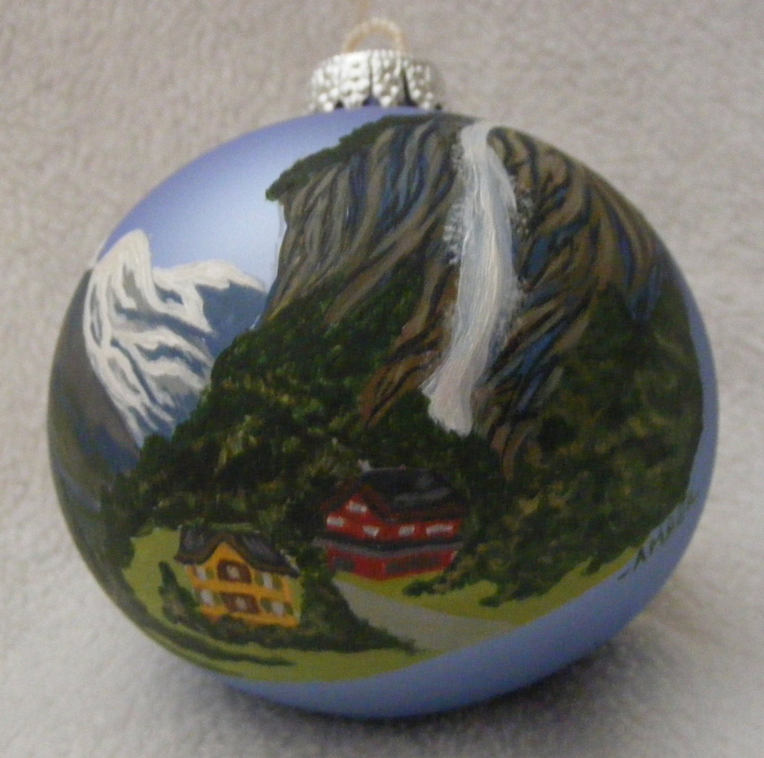 World Traveler: Order a Custom, Hand-Painted, Glass Ornament - Medium 2.5x3 inches