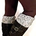 The Westcott Boot cuffs in grey marble